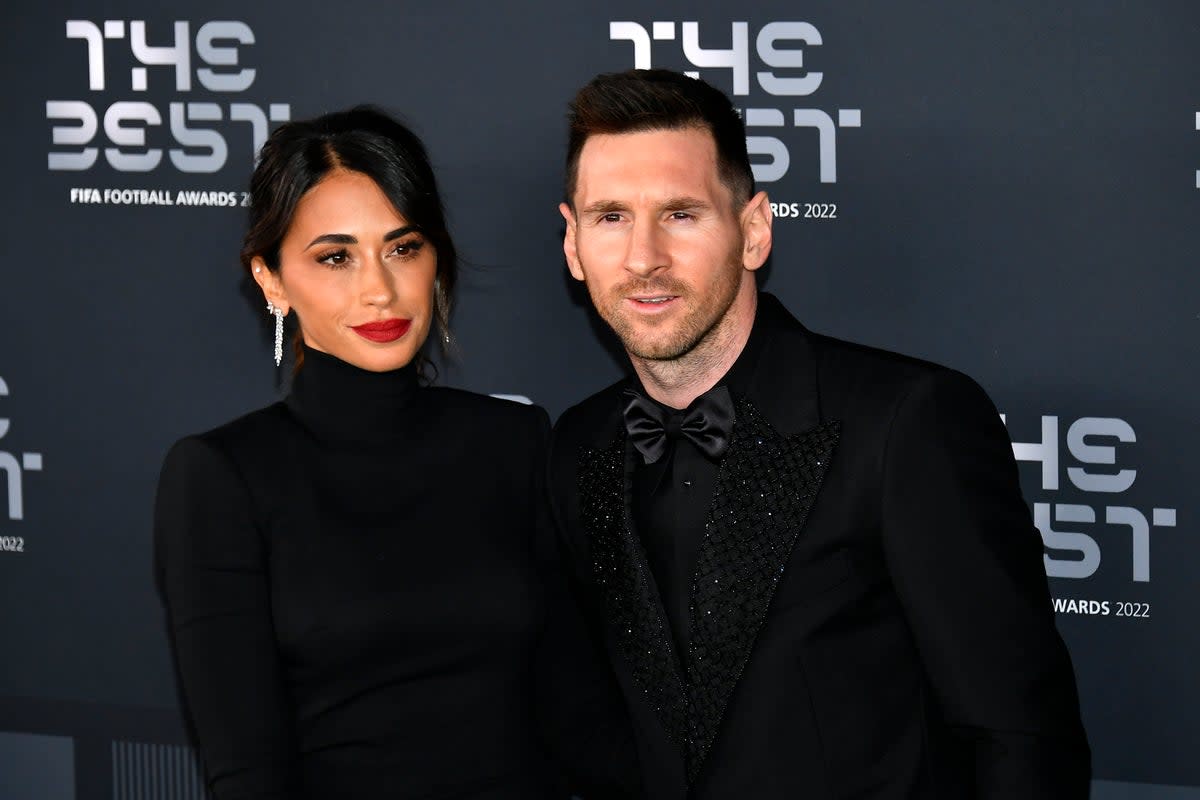 Lionel Messi and his wife Antonela Roccuzzo  (Getty Images)