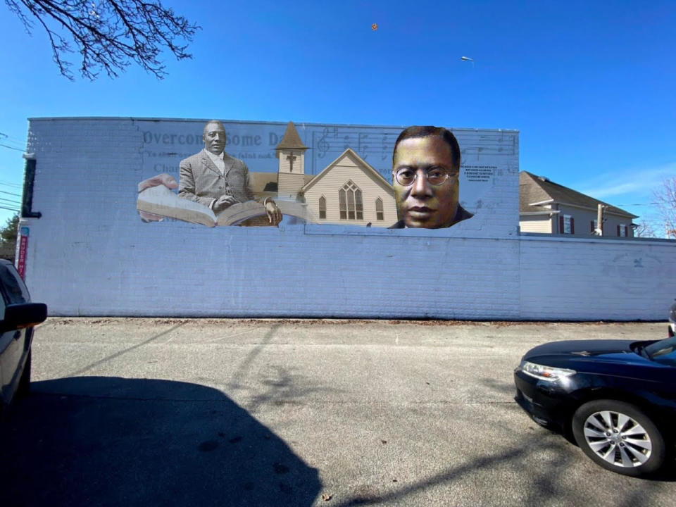 A proposed image for the Rev. Charles Albert Tindley mural coming this summer to Commerce Street in downtown Berlin, Maryland, May 16, 2022.