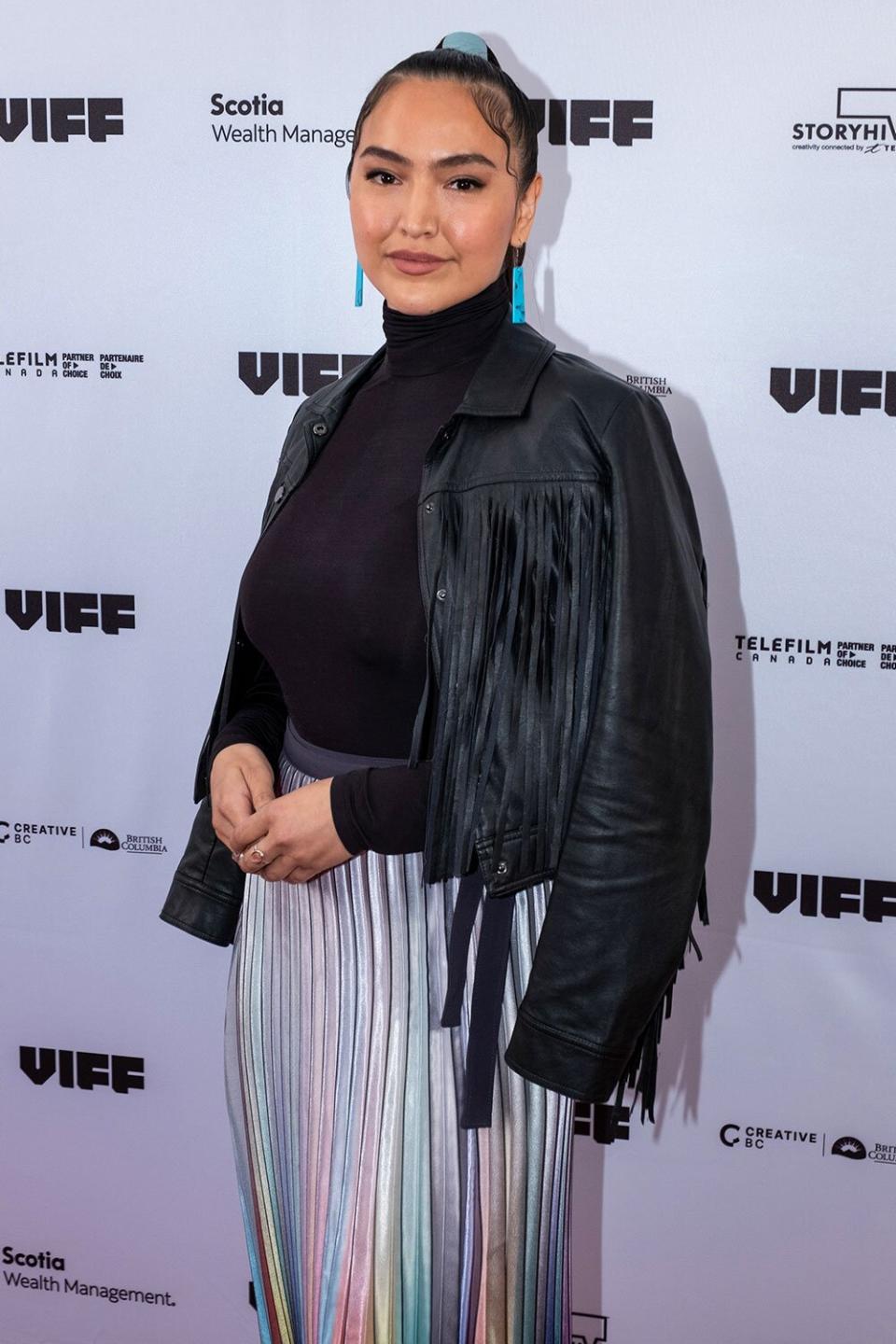 VANCOUVER, BC - SEPTEMBER 29: Actress Grace Dove attends the Bones Of Crows screening during the 2022 Vancouver International FIlm Festival Opening Gala at the The Centre for Performing Arts In Vancouver on September 29, 2022 in Vancouver, Canada. (Photo by Phillip Chin/Getty Images)