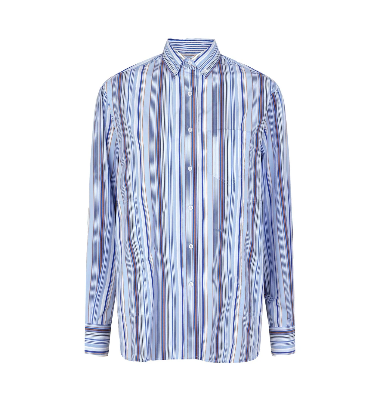 <p><a href="https://www.sakspotts.com/products/william-shirt-blue-stripe" rel="nofollow noopener" target="_blank" data-ylk="slk:Shop Now;elm:context_link;itc:0;sec:content-canvas" class="link rapid-noclick-resp">Shop Now</a></p><p>William Shirt</p><p>sakspotts.com</p><p>$280.00</p><span class="copyright">Saks Potts</span>