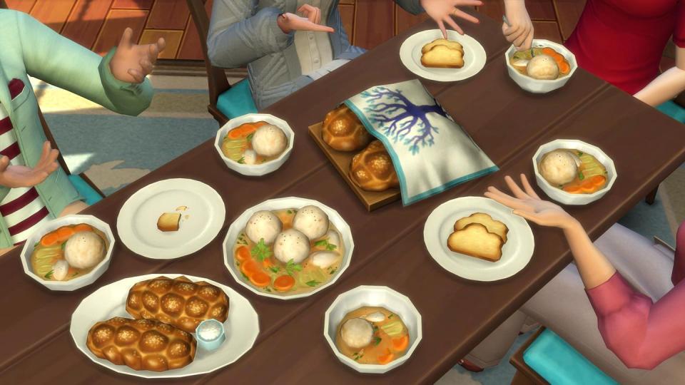 the sims 4, jewish food items