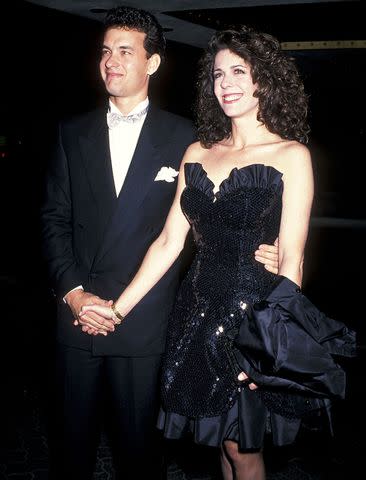 <p>Ron Galella, Ltd./Ron Galella Collection/Getty</p> Tom Hanks and Rita Wilson in 1989