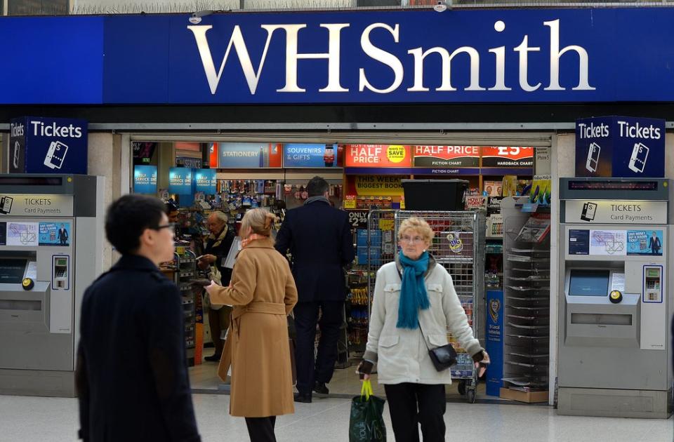 WH Smith cut its annual losses as it was boosted by its high street business (John Stillwell/PA) (PA Wire)