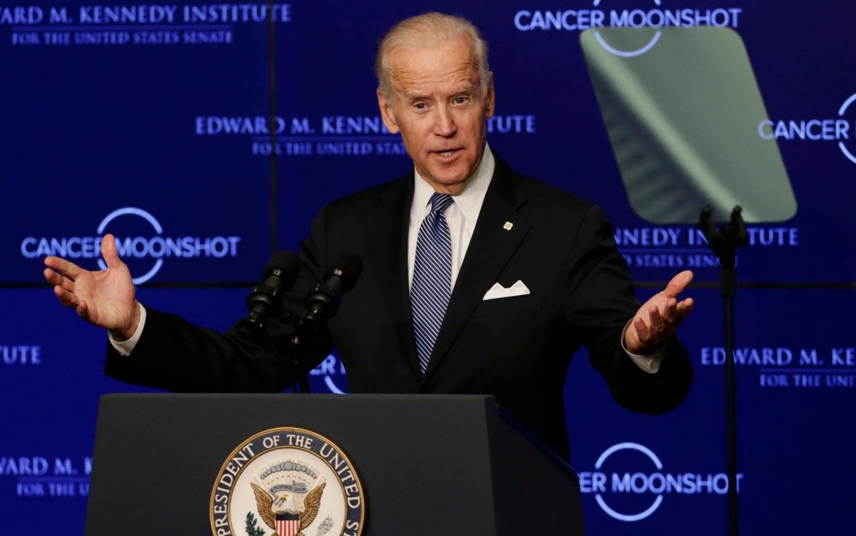 Vice President Joe Biden has come under fire from his Democratic rivals - AP