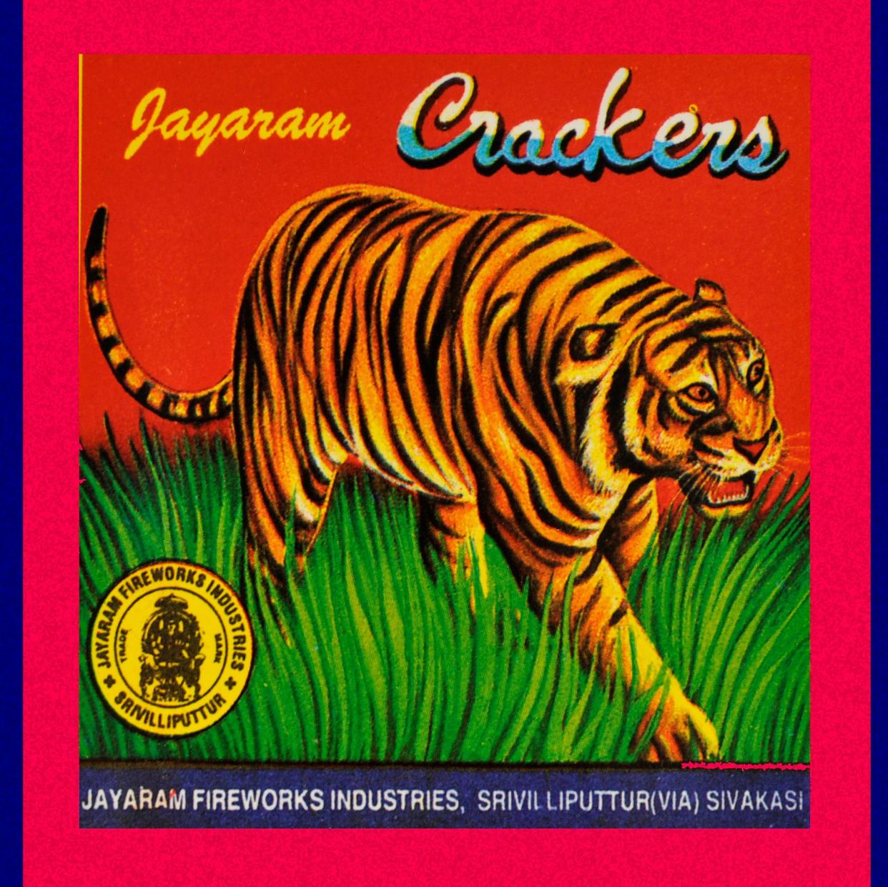 Tyger Tyger, burning bright: an Indian firework box label