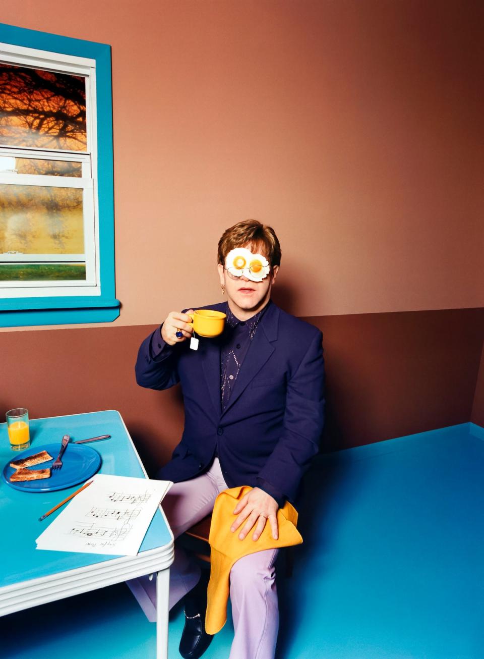 David LaChapelle, ‘Elton John, Egg On His Face, New York’, 1999 (David LaChapelle)