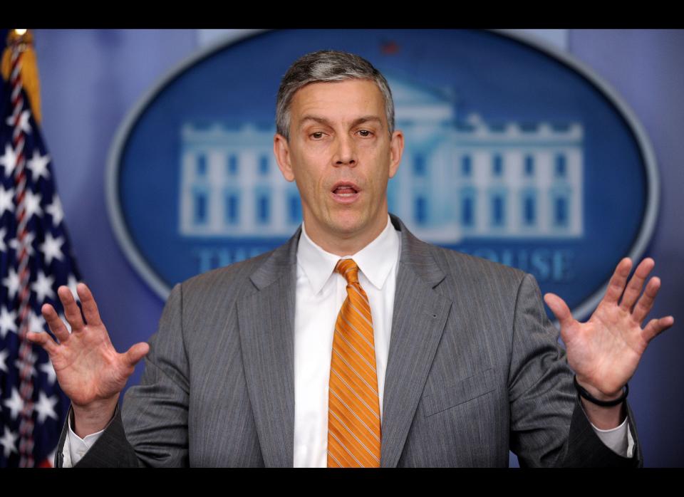 <strong>Arne Duncan, Secretary of Education  </strong> (Olivier Douliery-Pool/Getty Images) 