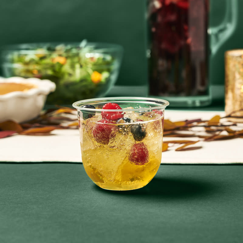 <p>Repurpose</p><p>Sip your wine or cocktail sustainably. Made from corn and other plant-based materials, <a href="https://repurpose.com/collections/compostable-disposable-wine-cocktail-collection/products/repurpose-compostable-disposable-16oz-stemless-cups?variant=40837513707679" rel="nofollow noopener" target="_blank" data-ylk="slk:Repurpose's 16 oz Stemless Cups;elm:context_link;itc:0;sec:content-canvas" class="link ">Repurpose's 16 oz Stemless Cups</a> are as fancy as they are non-toxic.</p><ul><li>50, 16 oz Stemless Drinkware per pack</li><li>Plant-based</li><li>Non-toxic (BPA Free)</li><li>Lightweight and durable</li><li>Certified Compostable</li><li>Certified BioBased</li><li>Recyclable packaging</li><li>Dimensions: 4.625 in x 3.75 in x 2.375 in</li></ul>