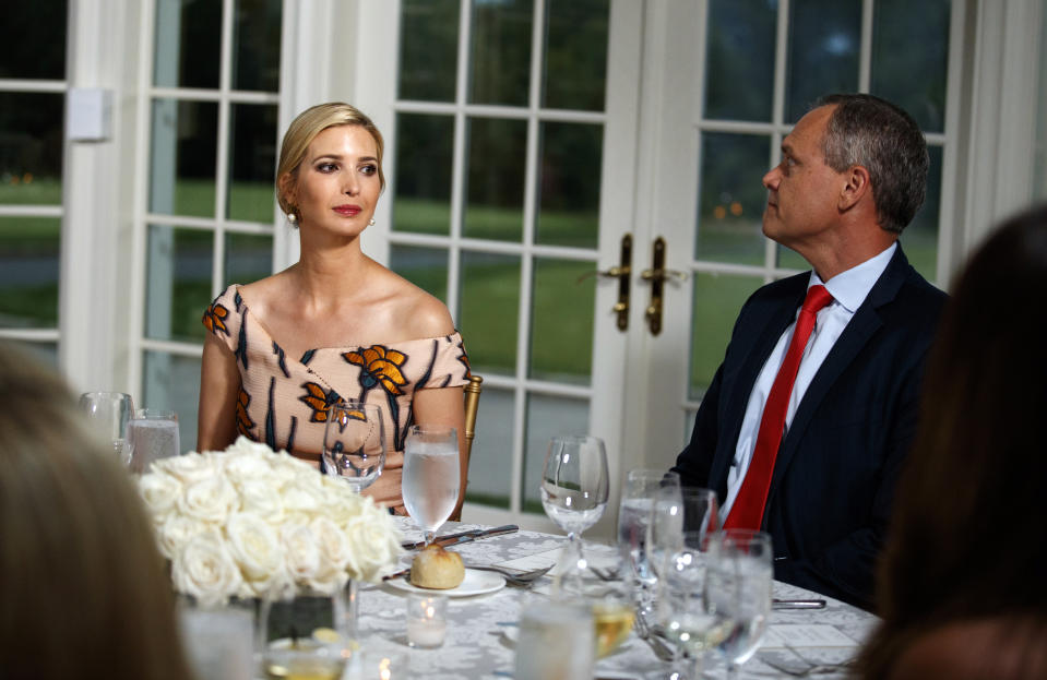 Ivanka Trump was seated next to Honeywell CEO Darius Adamczyk, (Photo: AP Photo/Carolyn Kaster)