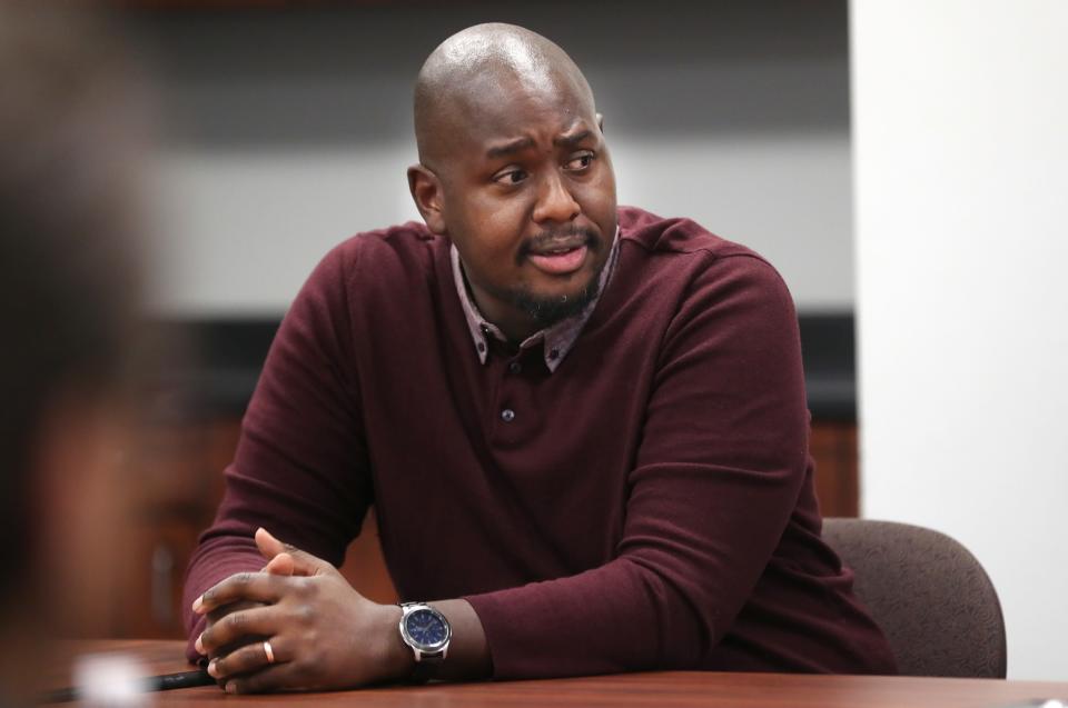 Lyndon E. Pryor, Urban League, met with the Courier JournalÕs Editorial Board talking about the new police chief.Aug. 10, 2023 