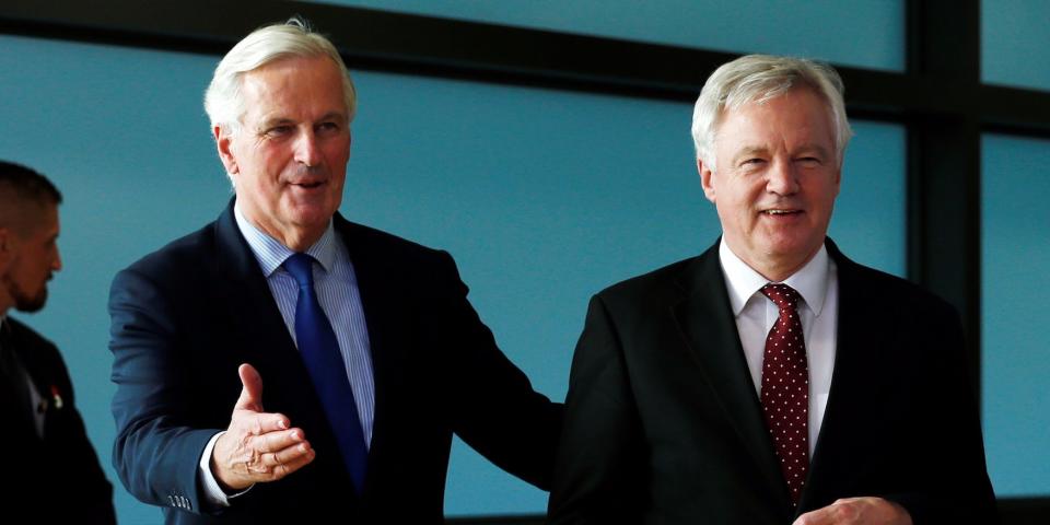 David Davis Michel Barnier