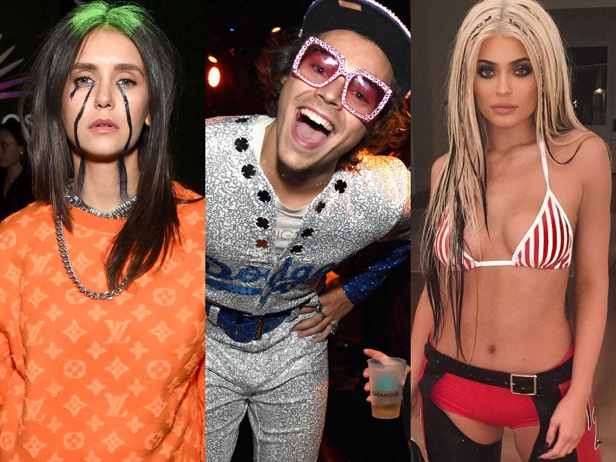 nina dobrev harry styles kylie jenner halloween