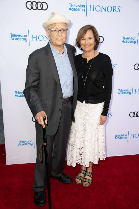 Norman Lear and Maggie Lear attend the 11th Annual Television Academy Honors at NeueHouse Hollywood on May 31, 2018, in Los Angeles.<p>Earl Gibson III/Getty Images</p>