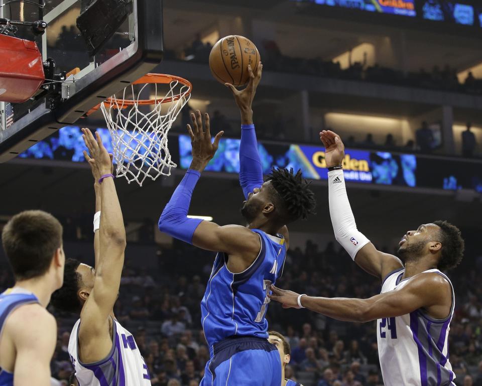 Nerlens Noel should be a big part of the Mavs’ future. (AP)