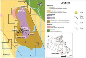 Location and geology of the Langis Project