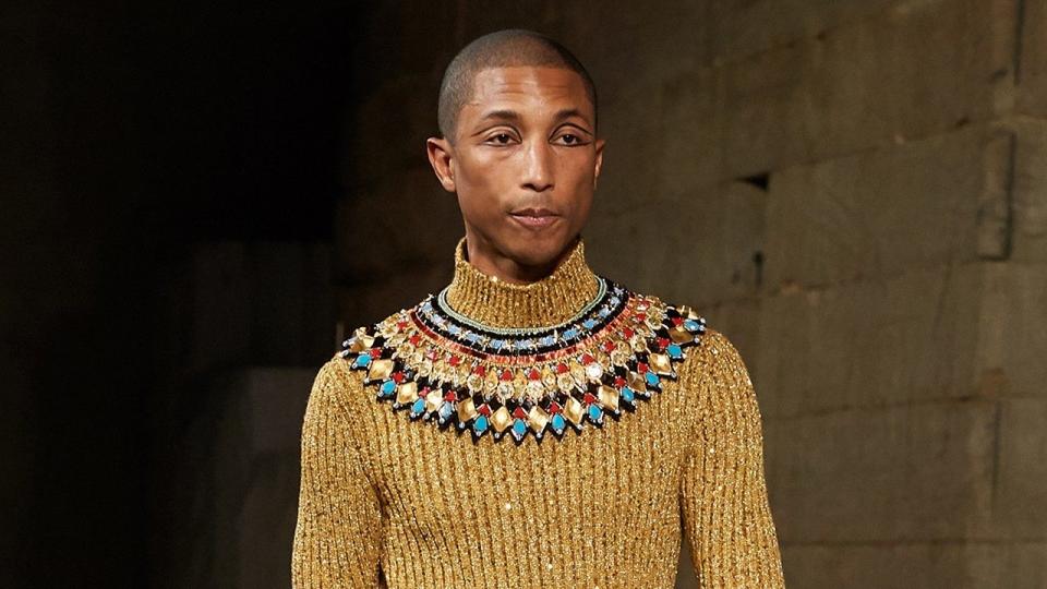 The musician was a chic Egyptian king as he strutted down the Chanel pre-fall 2019 runway show, attended by a slew of A-list stars.