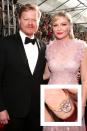 <p><a href="https://www.townandcountrymag.com/leisure/arts-and-culture/g39385359/kirsten-dunst-jesse-plemons-relationship-timeline-photos/" rel="nofollow noopener" target="_blank" data-ylk="slk:Kirsten Dunst and Jesse Plemons have an incredible love story.;elm:context_link;itc:0;sec:content-canvas" class="link ">Kirsten Dunst and Jesse Plemons have an incredible love story.</a> They had a very long engagement—five years!—until they tied the knot in Jamaica during summer 2022. Dunst's ring is an oval diamond mounted in yellow gold, giving it a vintage look. </p>