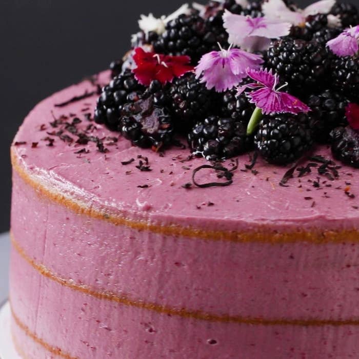 Earl Grey Blackberry Cake