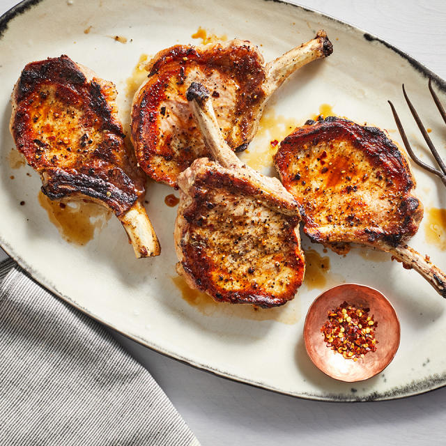 One-Pan Pork Tenderloin with Heirloom Tomato & Shallot Confit