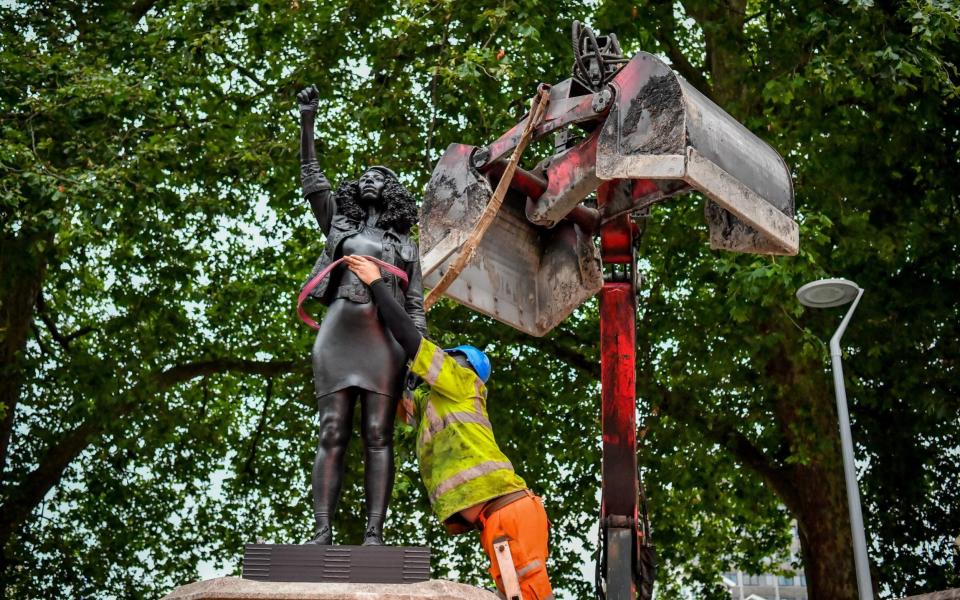 The statue of Jen Reid is removed  - PA