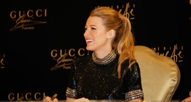 Blake Lively Makes Personal Appearance For Gucci In Dubai