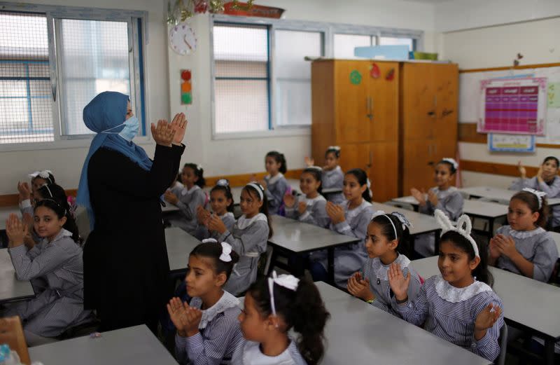 Gaza students begin new school year amid COVID-19 concerns