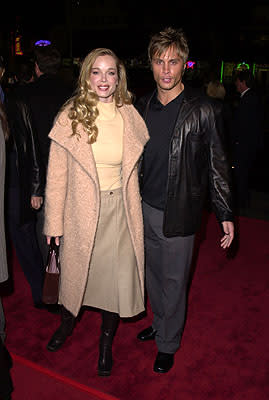 Jennifer Gareis and Dax Griffin at the Los Angeles premiere of Warner Brothers' The Pledge