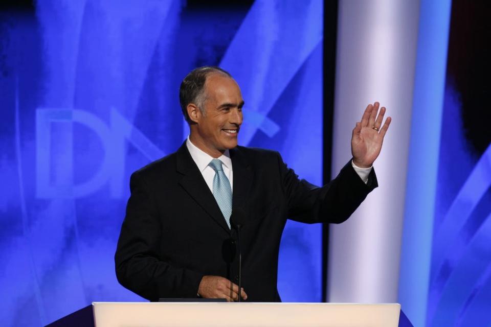 Sen. Robert Casey Jr., D-Pa., speaks at the Democratic National Convention in Denver, Tuesday, Aug. 26, 2008.