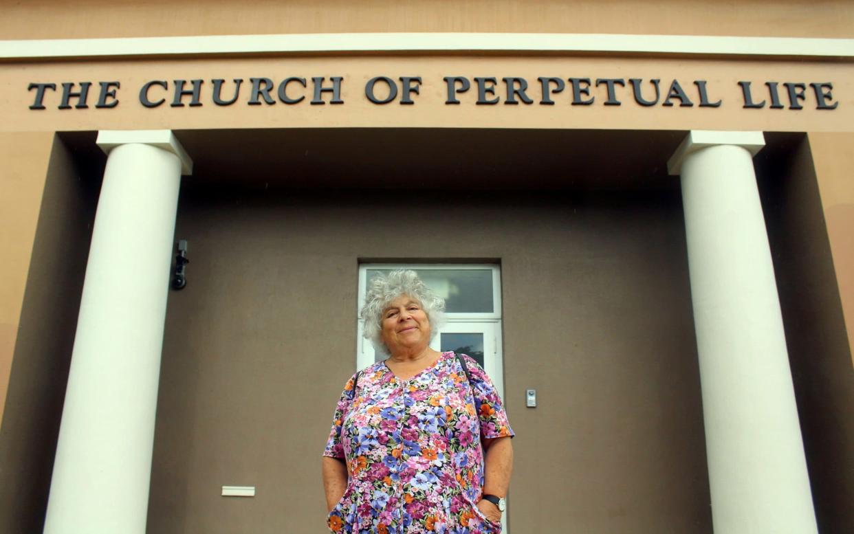 Miriam Margolyes at the Church of Perpetual Life, in Hollywood, Florida - 1