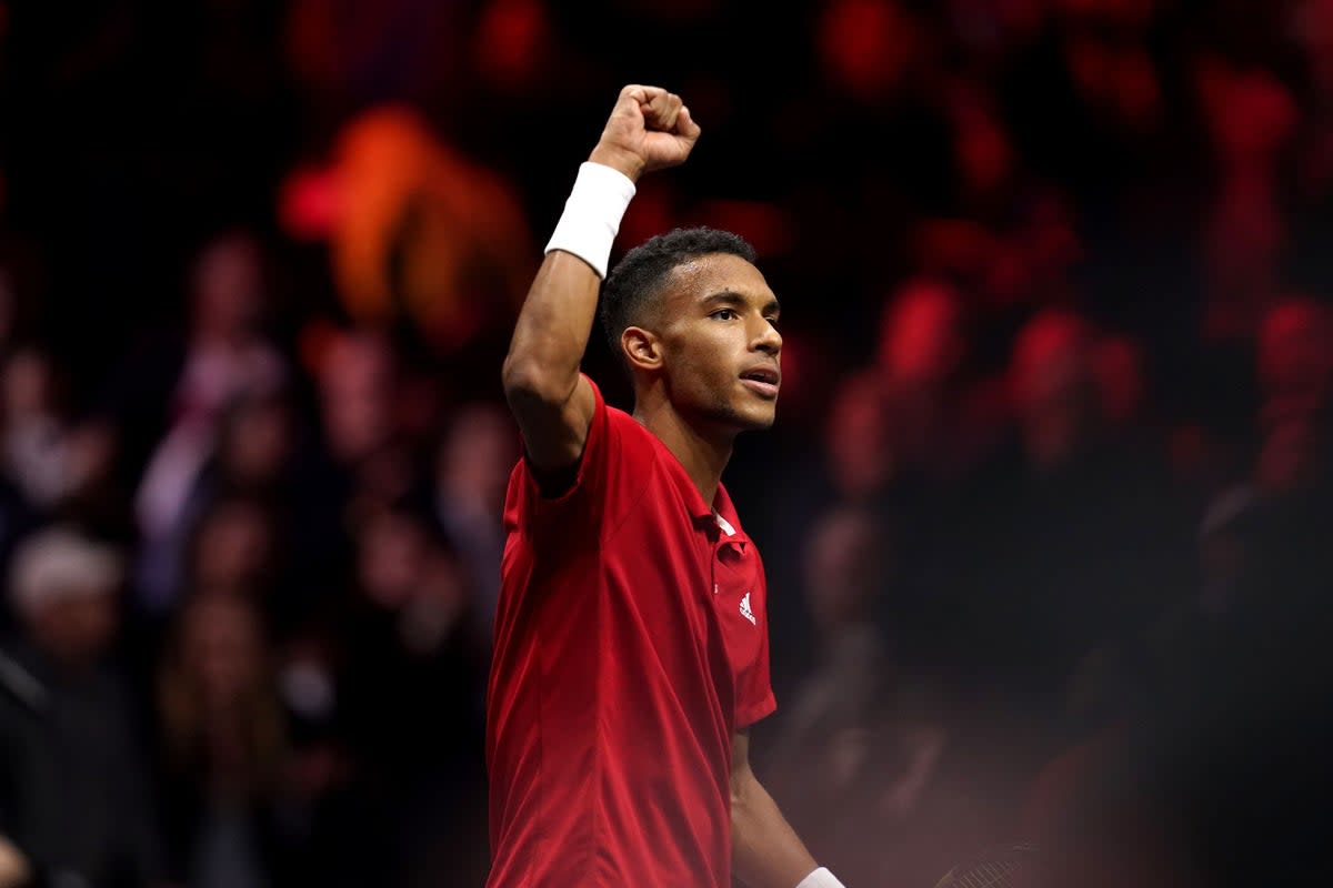 Felix Auger Aliassime clinched Canada’s first Davis Cup victory as they beat Australia (John Walton/PA) (PA Wire)