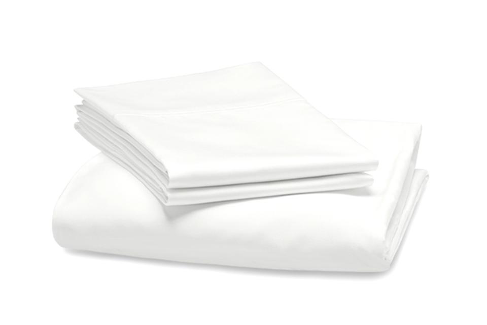 Riley percale sheet set (was $120, now 20% off with code "HOLIDAY20")