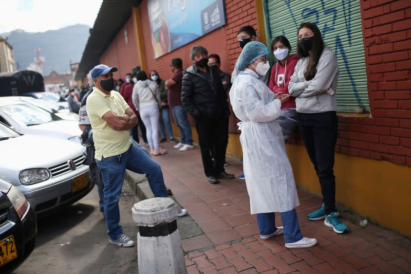 FILE PHOTO: Outbreak of the coronavirus disease (COVID-19), in Bogota