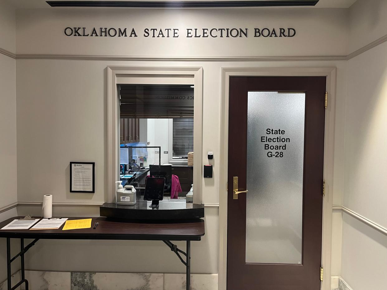 Eight Republicans, six Democrats and two Libertarians have filed for president in Oklahoma.
