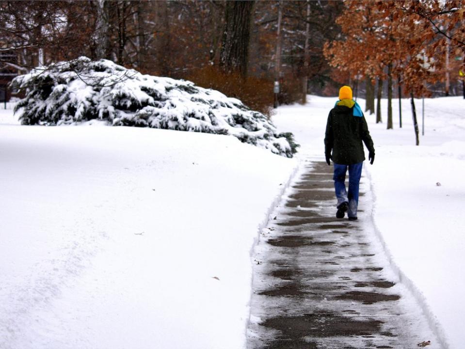 snow winter walking