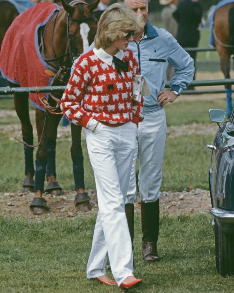 Her symbolic black sheep jumper