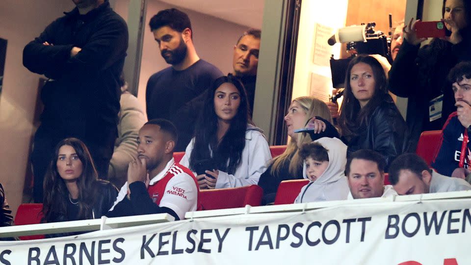 Kardashian was spotted at the Emirates Stadium in March to watch Arsenal. - Charlotte Wilson/Offside/Getty Images