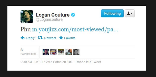 Logan Couture's Twitter feed dabbles in porn (UPDATE) - Yahoo Sports