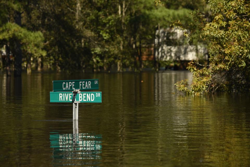 Floodwaters inundate the Riverbend community near Hampstead in Pender County back in 2016 after Hurricane Matthew drenched the region.