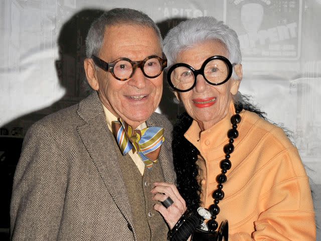 NICK HUNT/Patrick McMullan/Getty Carl and Iris Apfel in 2010