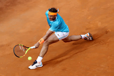 FILE PH)OTO: Tennis - ATP 1000 - Italian Open - Foro Italico, Rome, Italy - May 19, 2019 Spain's Rafael Nadal in action during the final against Serbia's Novak Djokovic REUTERS/Matteo Ciambelli