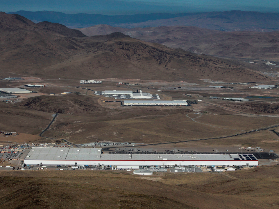 An aerial view of the Tesla Gigafactory near Sparks, Nevada, U.S. August 18, 2018.