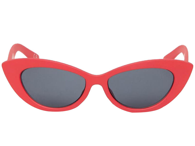 Red Pointy Cat Eyed Sunglasses