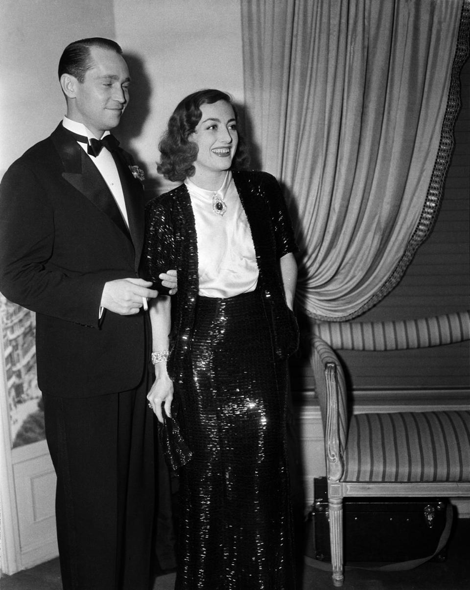 1939: Attending a party with Franchot
