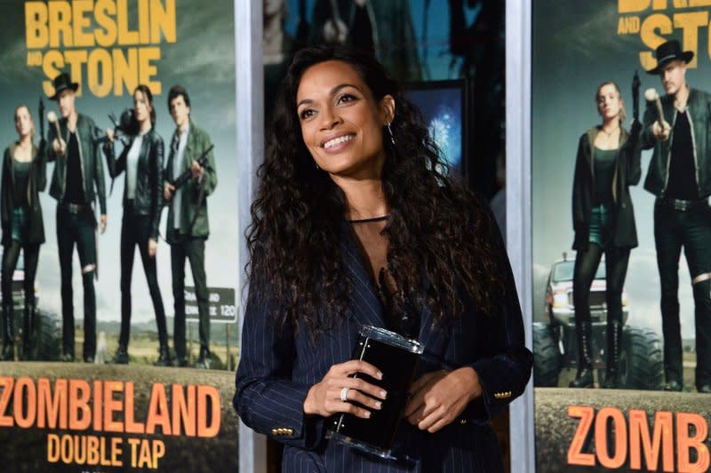 Rosario Dawson attends the Los Angeles premiere of "Zombieland: Double Tap" in 2019. File Photo by Jim Ruymen/UPI