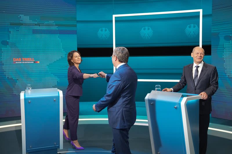 Televised debate of the candidates to succeed Germany's Merkel