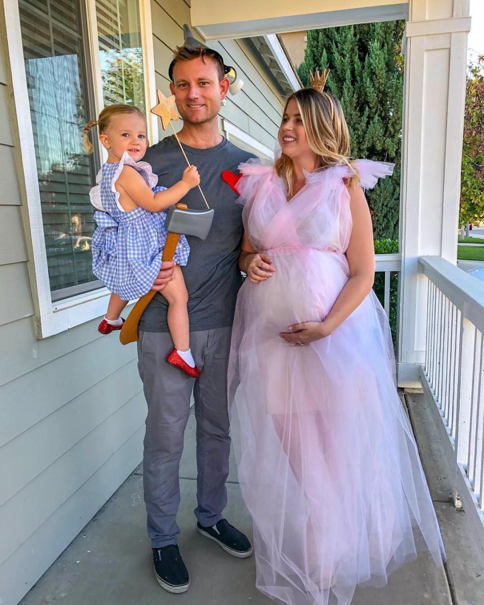 <p>Get the whole family involved this year, and go down the yellow brick road. For your costume, use some light pink tulle to recreate Glinda's glam gown. </p><p><strong>RELATED:</strong><a href="https://www.goodhousekeeping.com/holidays/halloween-ideas/g1422/group-halloween-costumes/" rel="nofollow noopener" target="_blank" data-ylk="slk:Easy Group Costume Ideas for Families Who Love Halloween;elm:context_link;itc:0;sec:content-canvas" class="link "> Easy Group Costume Ideas for Families Who Love Halloween</a></p>