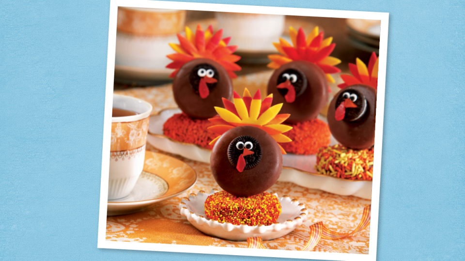 Chocolate Turkey Cookie Stacks (Thanksgiving Cookies)