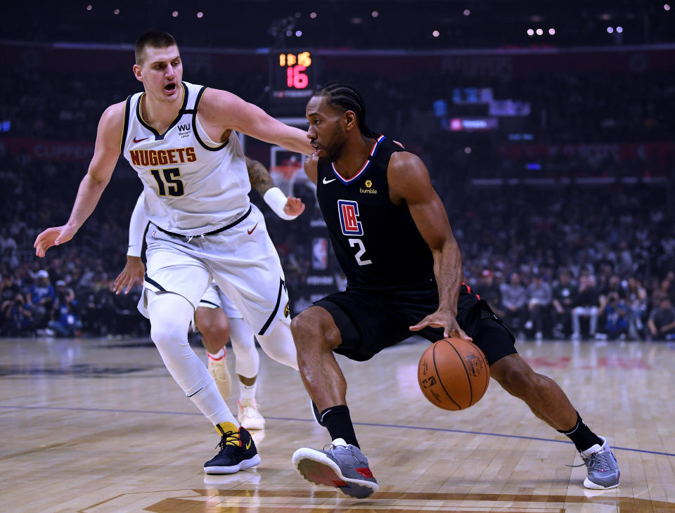 Can Nuggets star Nikola Jokic be the best player on the floor against Kawhi Leonard and the Clippers? (Harry How/Getty Images)