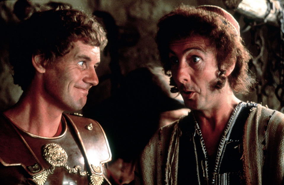 Michael Palin and Eric Idle in Monty Python's Life of Brian