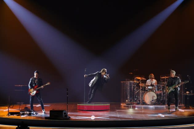 U2 perform Live at Sphere on September 29, 2023 in Las Vegas, Nevada.  - Credit: Kevin Mazur/Getty Images for Live Nation